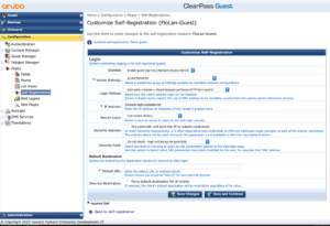 ClearPass Sponsored Guest Login - Flomain Networking